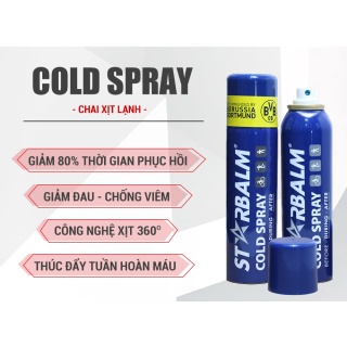 Chai xịt lạnh Starbalm - Hà Lan giảm đau tức thời (150ml)