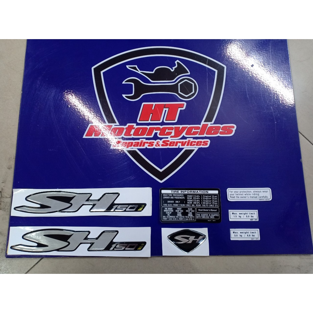 Tem thông số Sh ý , Sh 2006 - 2008 , 2009 - 2011