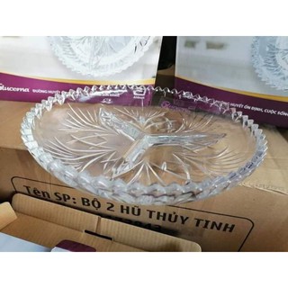 DĨA THỦY TINH 3 NGĂN CAO CẤP GLUCENA