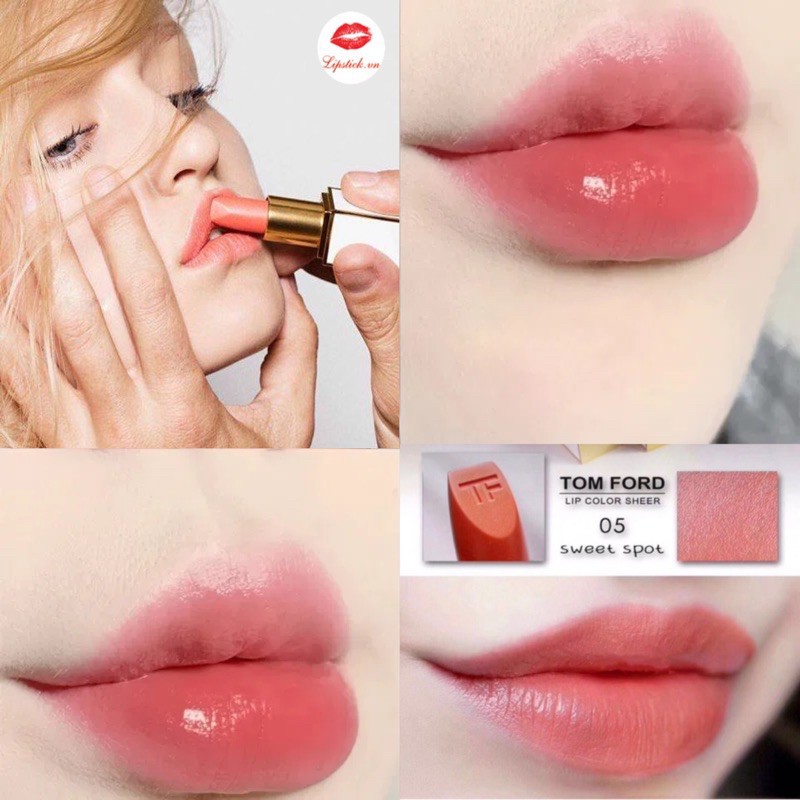 Son Tom Ford Lip Color Matte, Tomford Lipstick Vỏ Đen Hàng Chính Hãng Có Bill Full Size