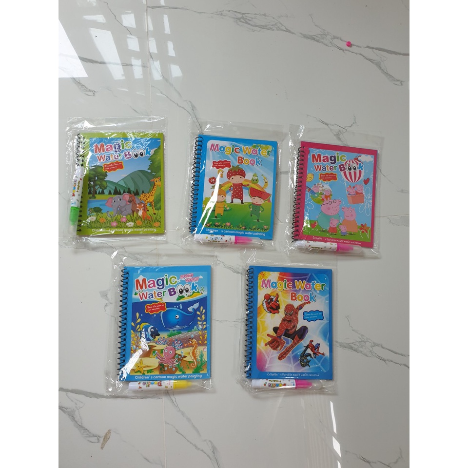 Tranh Tô màu nước ma thuật, chỉ cần nước lọc vẽ tranh không giới hạn với 18 chủ đề khác nhau