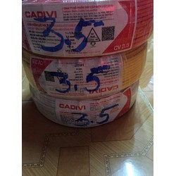 Dây cáp điện đơn CADIVI CV3,5 mm2 - 100 mét