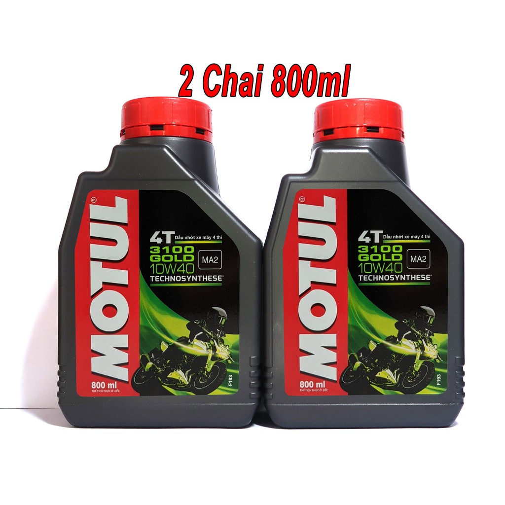 Nhớt Motul 3100 Gold 10W40 0.8L Cao Cấp Cho Xe Số Và Côn Tay