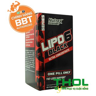 Nutrex Lipo 6 Black Fat Burner Đốt mỡ hiệu quả Giảm cân an toàn