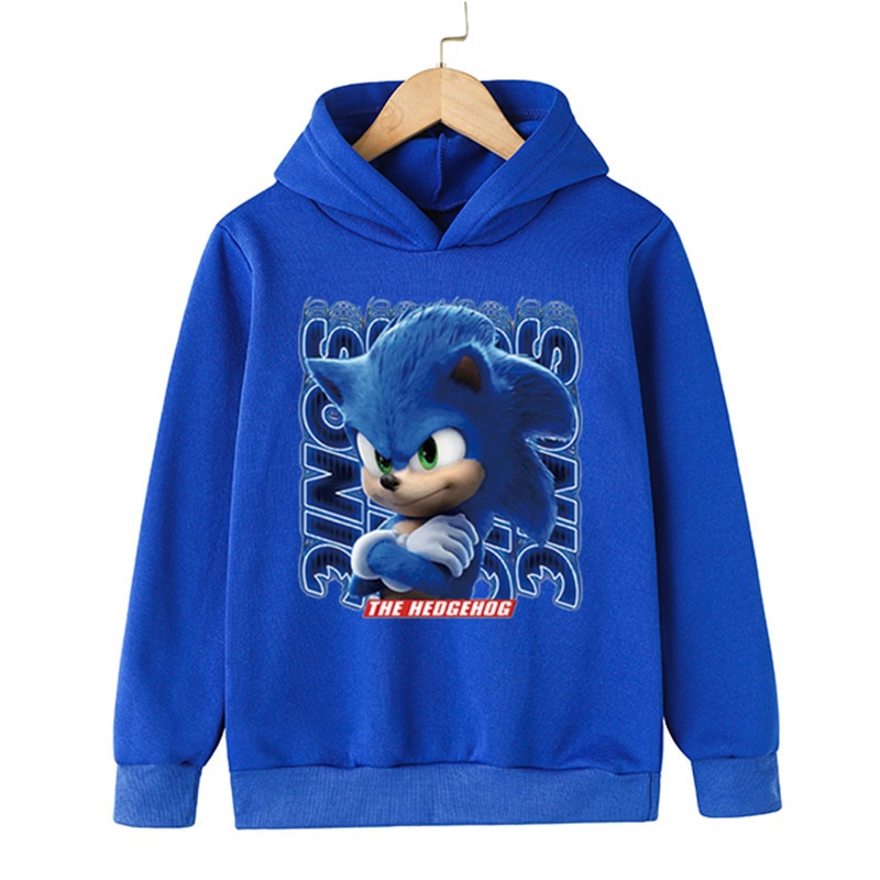 Áo Hoodie In Hình Sonic Thời Trang Mùa Hè Cho Bé