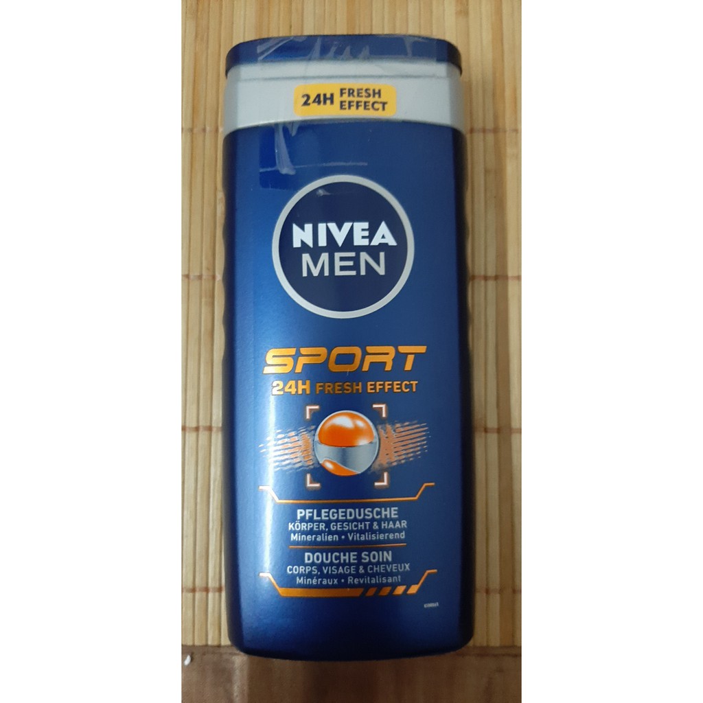 Sữa tắm nam Nivea Men Sport 24h hàng Đức