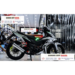 Tem trùm winner 150 đen trắng, độ team decal xe dán phủ dàn áo đẹp