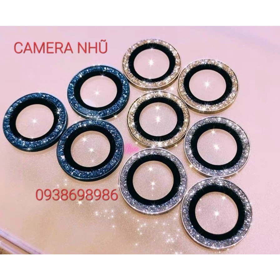 [ iphone 14 ] Bộ dán camera nhũ 7 màu iphone 13 pro max ,13 pro,12 pro max/12/12 pro/12 mini/11 pro max/11/11 pro ( YH )