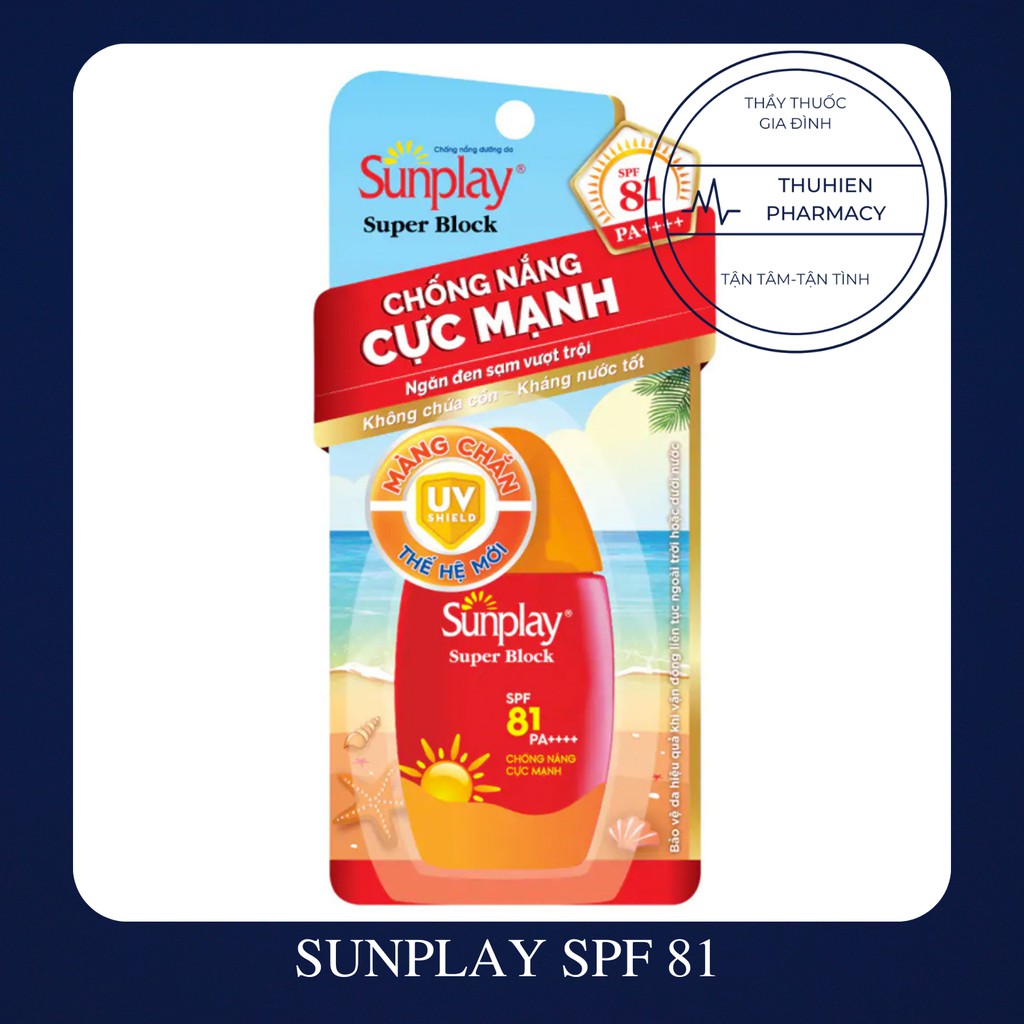 Sữa chống nắng cực mạnh Sunplay Super Block SPF 81+ PA++++ 30g