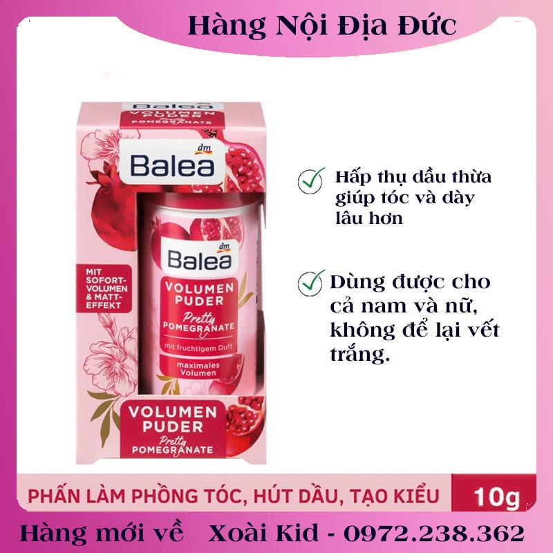 Bộ Kem làm phồng tóc, dầu dưỡng tóc, bột phồng tóc, xịt nước hoa tóc Balea của Đức- Date mới Đủ Bill