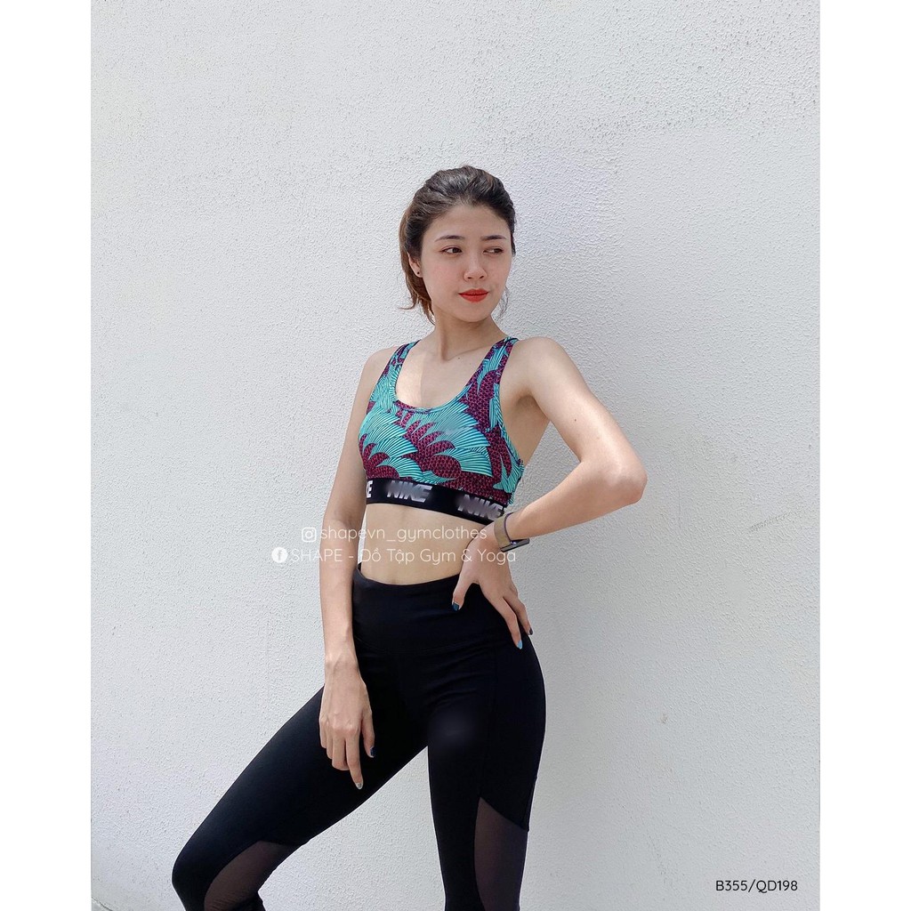 Quần legging tập gym N.k lưới chéo [QD198]