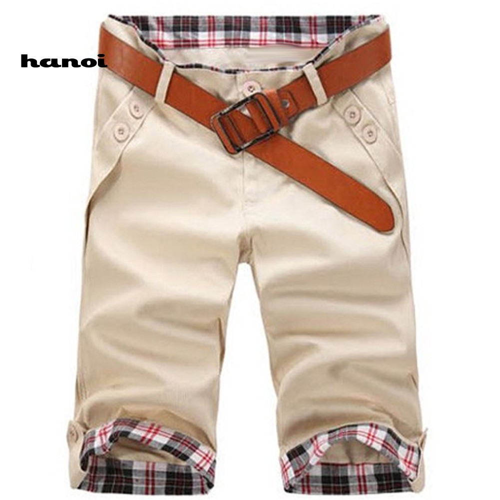 Hn HN HN♥Quần Lửng Họa Tiết Kẻ Sọc Thời Trang Mùa Hè Dành Cho Nam