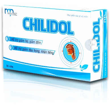 Chilidol – ngậm ho, giảm đau họng, khản tiếng – Hộp 30 viên