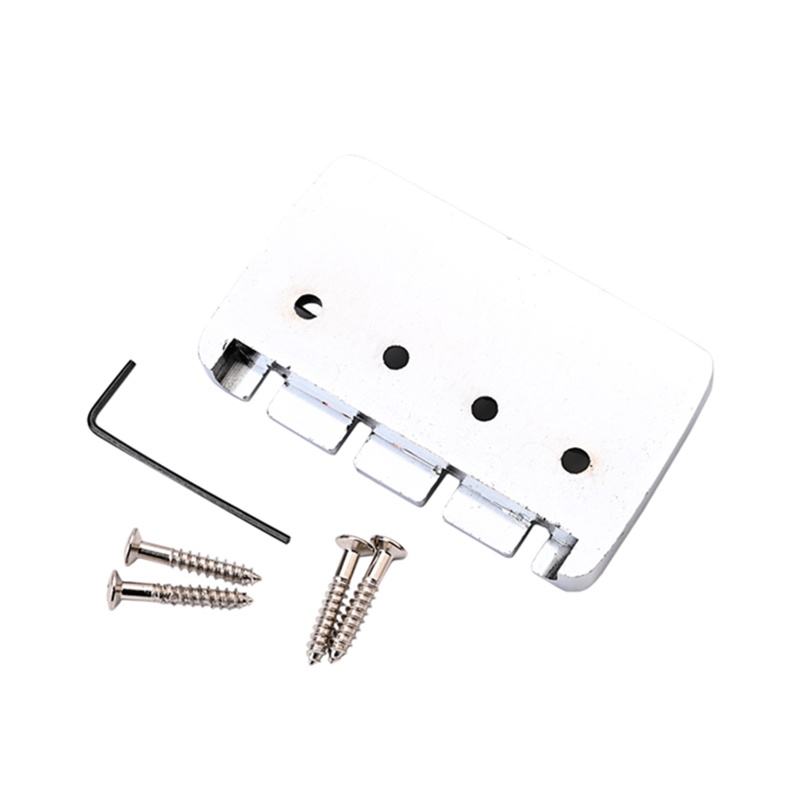 Ngựa Đàn Bằng Kim Loại Cố Định Kèm Cờ Lê Và Ốc Vít Cho Đàn Guitar Điện 4 Dây