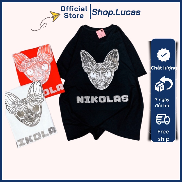 Áo Thun Nam Nữ Unisex Áo Phông vải cotton thoáng mát cổ tròn bigsize XXL 2XL in hình đầu chó 3D - shop.lucas