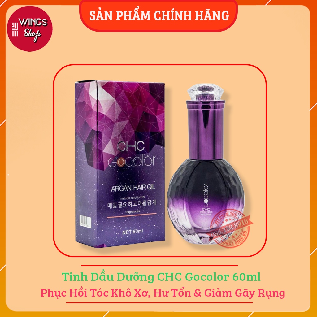 Cặp Gội Xả CHC Gocolor Hàn Quốc 500ML | Siêu Phục Hồi, Giữ màu, Giảm Rụng Và Trẻ Hoá Tóc | Wings Shop