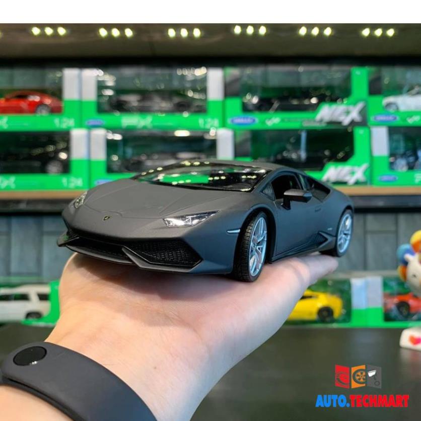 Xe mô hình siêu xe Lamborghini-Huracan LP610 tỉ lệ 1:24 hãng WellyĐen
