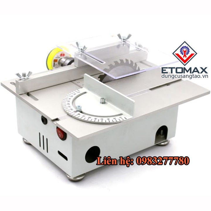 Máy cưa bàn mini đa năng V3, 2 chức năng trong 1, cưa bàn kết hợp khoan, mài, đánh bóng
