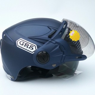 Mũ bảo hiểm GRS A966K 2 Kính – Vệ sĩ chống tia cực tím Xanh nhám