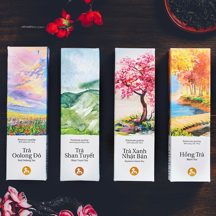 Hồng trà L'angfarm, dòng signature, 100g, hộp, mẫu lon thiếc cao