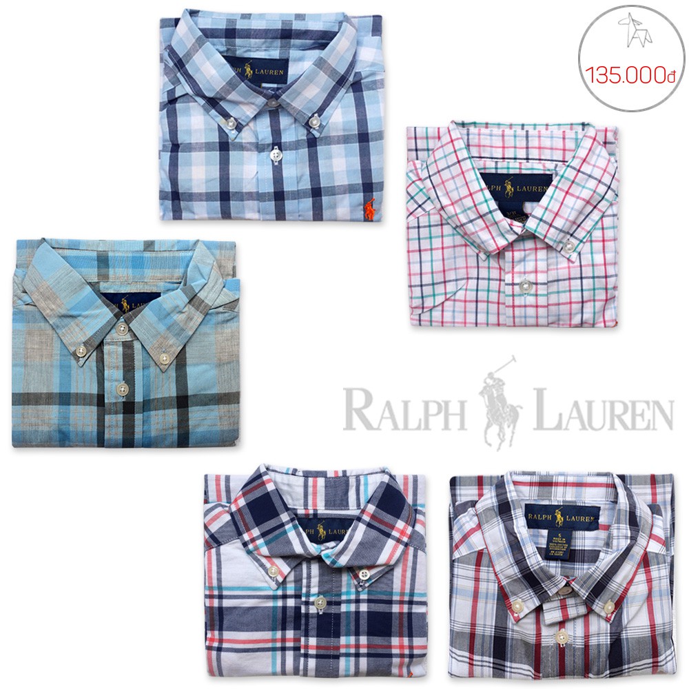 Áo sơ-mi tay ngắn Polo Ralph Lauren bé trai _ 135k. Hàng XK, made in vietnam chuẩn xịn