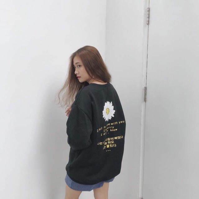 Áo hoodie nỉ I fall in love with you