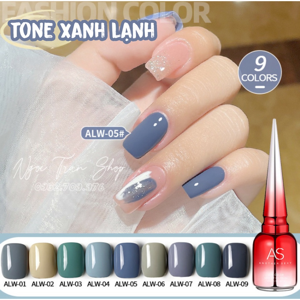 Sơn Gel AS RED | Mã ALW | Xanh Rêu