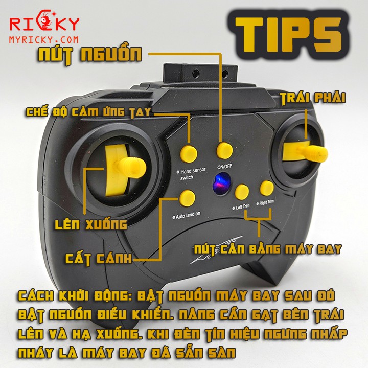 2 IN 1 Máy bay điều khiển cảm biến hồng ngoại Predator