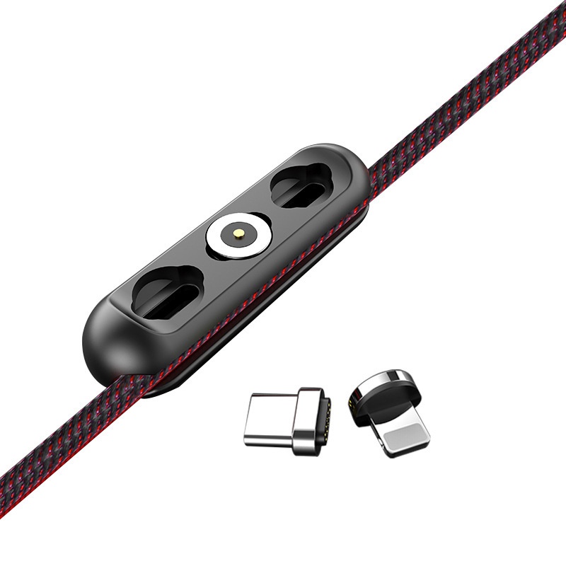 Hộp Đựng Dây Cáp Sạc / Đầu Cắm Micro USB Type C Từ Tính Bằng Silicon Tiện Dụng Ốp