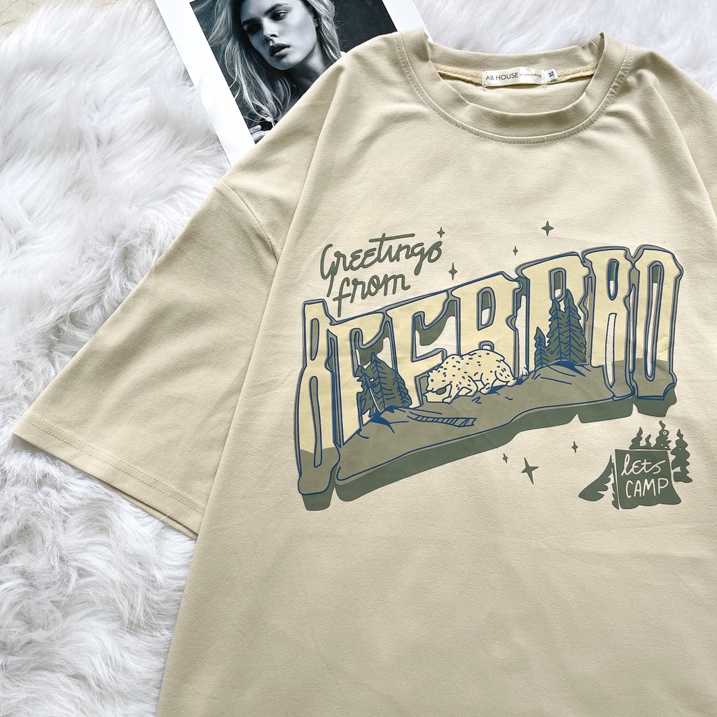 Áo thun tay lỡ in GẤU BEERBRO form rộng unisex nam nữ