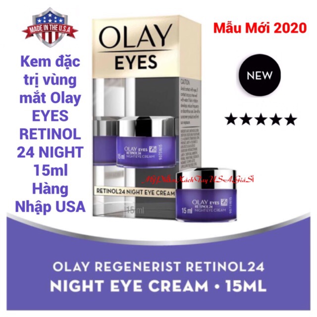 Kem mắt Olay Eyes Retinol 24 Night 15ml Hàng Nhập USA