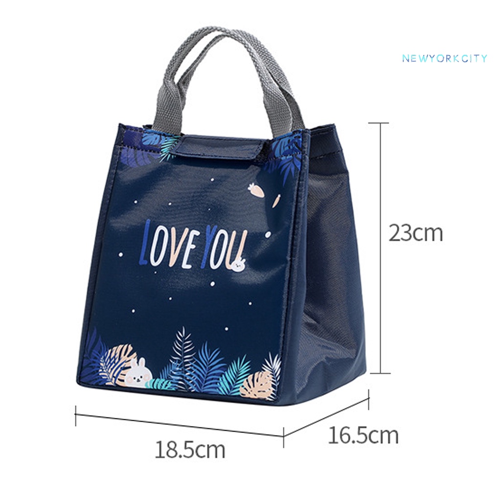 Túi Tote Cách Nhiệt Bằng Vải Oxford Mịn Chống Dầu Sức Chứa Lớn