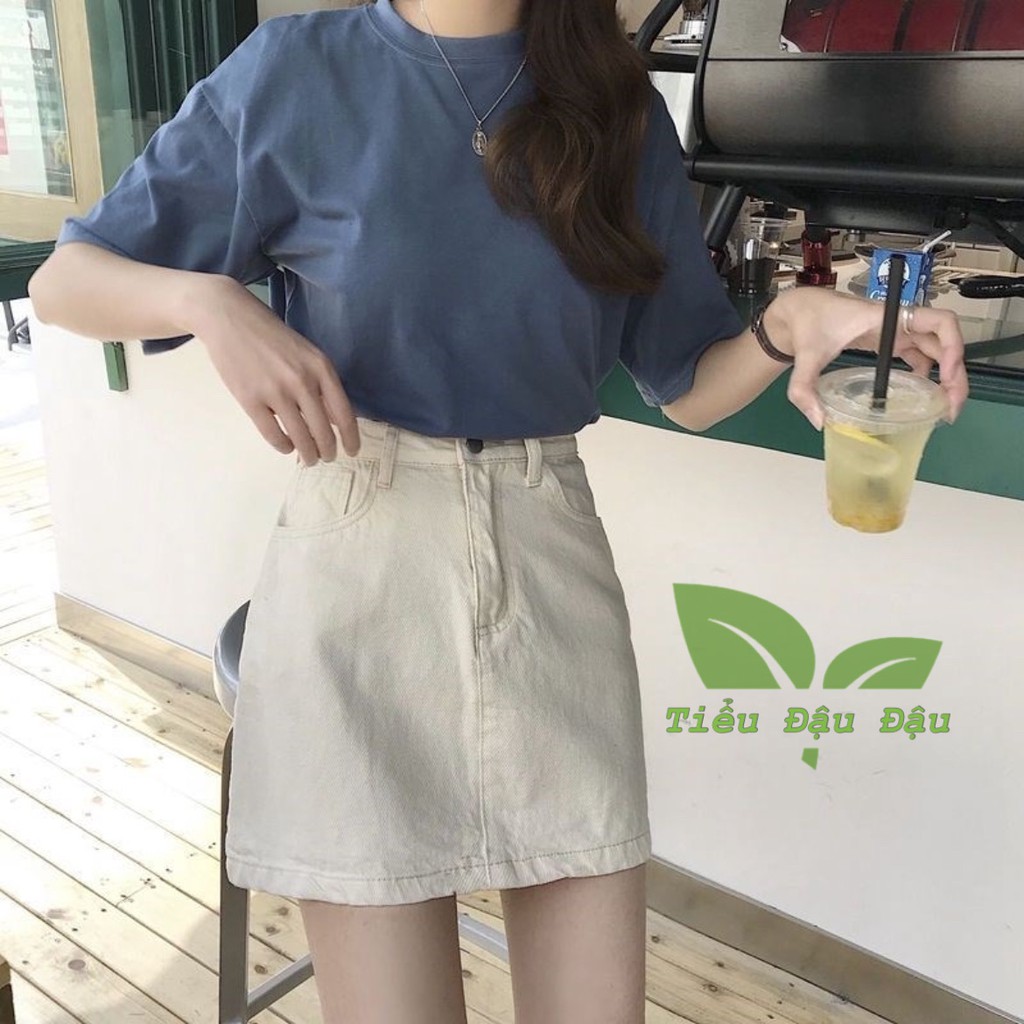 Chân Váy Ngắn Kaki Form Bassic Chữ A Lưng Cao Có Quần Trong Mặc Không Sợ Lộ Dặn Mềm Đẹp