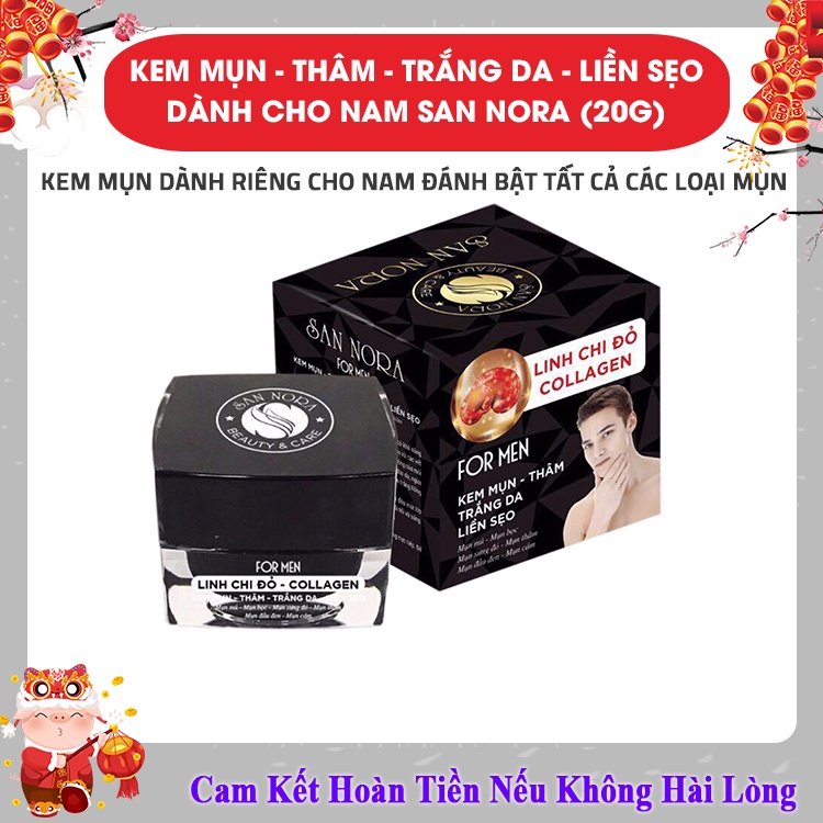 Kem Mụn và vết thâm cho nam San Nora 20g