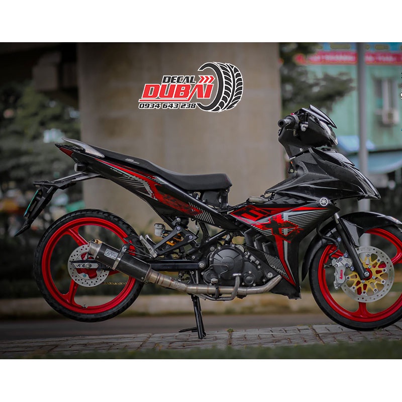 Tem Trùm Exciter 150 Đỏ Đen Cực Chất