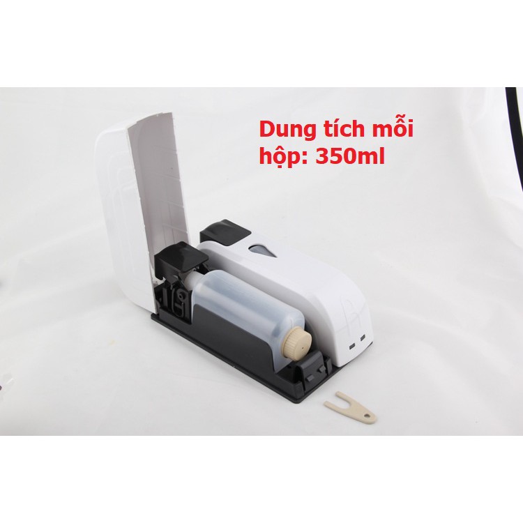 Hộp đựng dầu gội, sữa tắm, nước rửa tay gắn tường đôi SZ06, nhựa plastic