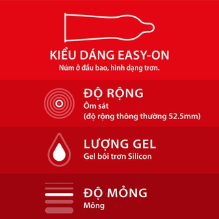 Bao cao su siêu mỏng Durex Fetherlite 12S