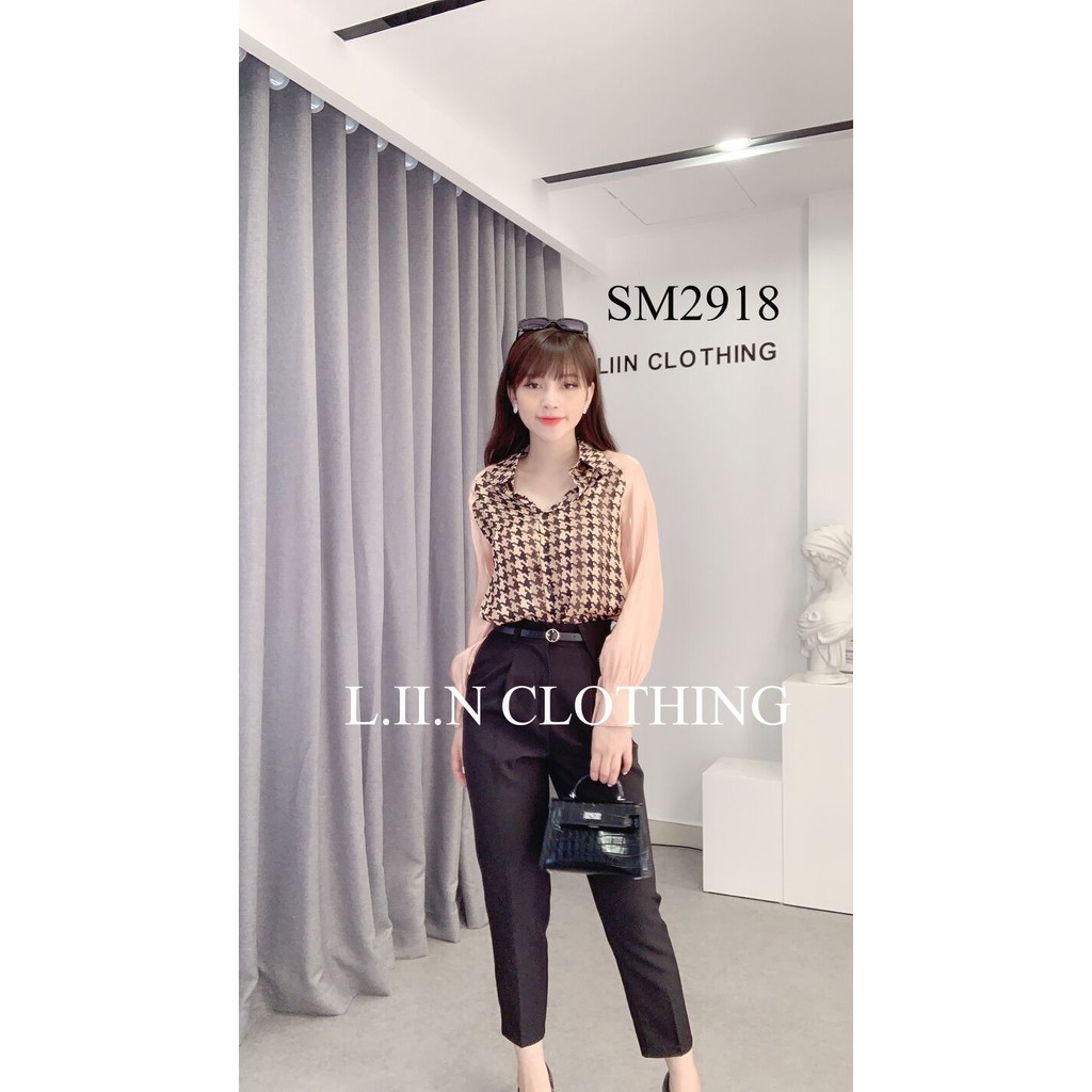 [Mã WABRM50 giảm 15% đơn 99k] Áo sơ mi nữ công sở Linbi dài tay, chất lụa cao cấp, sang trọng liin clothing SM2918 | BigBuy360 - bigbuy360.vn