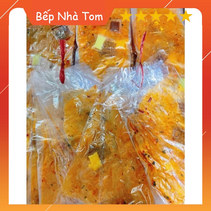 [1 Xâu/10 Bịch] Bánh tráng bơ me Tây Ninh chia sẵn ăn tiện lợi - Bếp nhà Tom