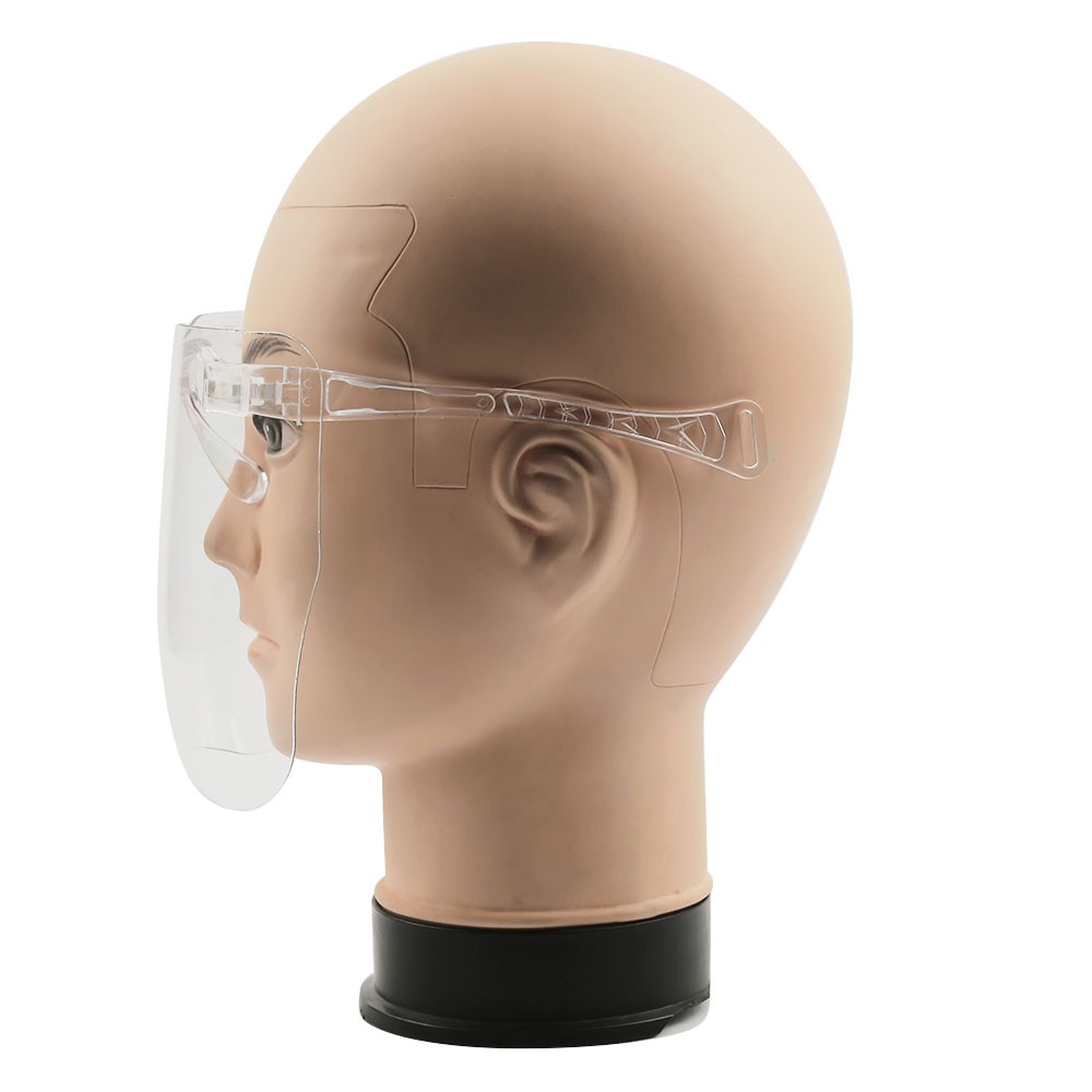 [Ready] 2020 new fashion one-piece oversized lens glasses transparent protective mask face shield TITANSOULS