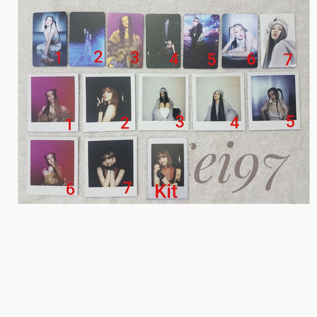 [ OFFICIAL - CÓ SẴN ] BỘ ẢNH Photocard/Polaroid LALISA 1ST SINGLE ALBUM