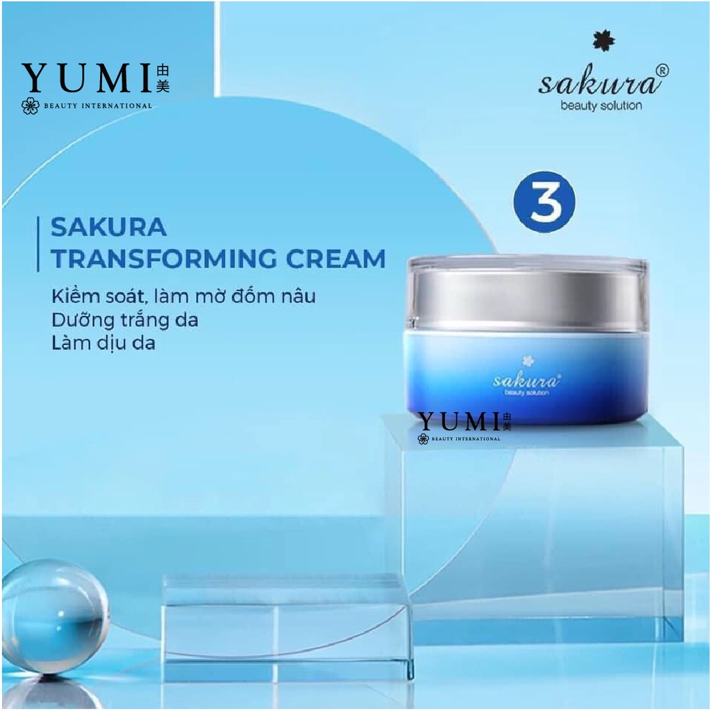 Kem Dưỡng Da Mờ Nám Sakura Transforming Cream Dưỡng Trắng Cấp Ẩm 30g