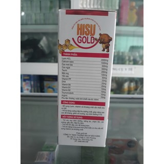 HISU GOLD chứa Yến sào, DHA, Thymomodulin,...giúp ăn ngon ngủ sâu, tăng sức đề kháng