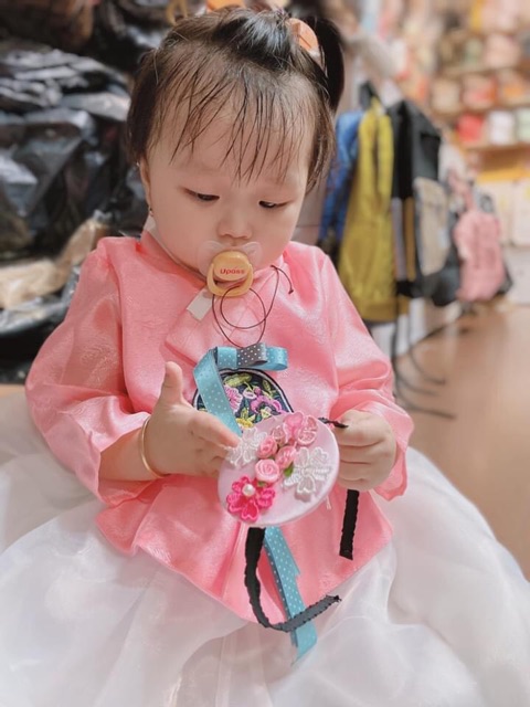 Hanbok cho bé kèm bờm