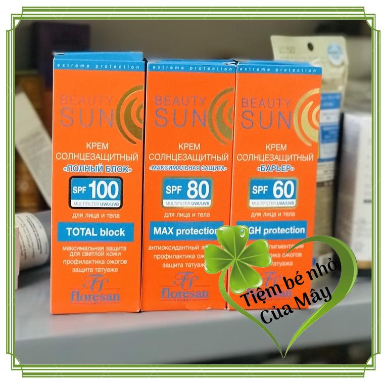 Kem chống nắng Floresan "Beauty Sun" SPF 60,80,100 hàng Nga | BigBuy360 - bigbuy360.vn