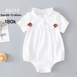 Suit body bé gái cotton