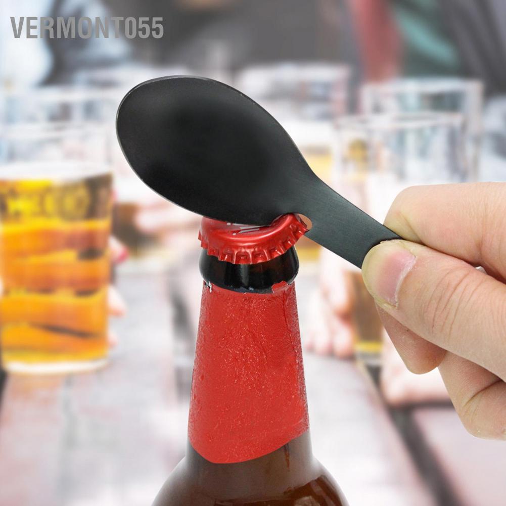 Hàng Hot 5 trong 1 cầm tay muỗng nĩa đa năng Chai có thể mở Dụng cụ cắt răng cưa để cắm trại dã ngoại Hàng giao ngayVermont055