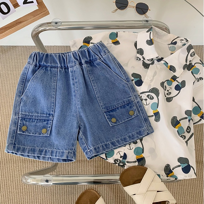 Quần đùi jean quần short jean bé trai , bé gái từ 7kg- 22kg QK21