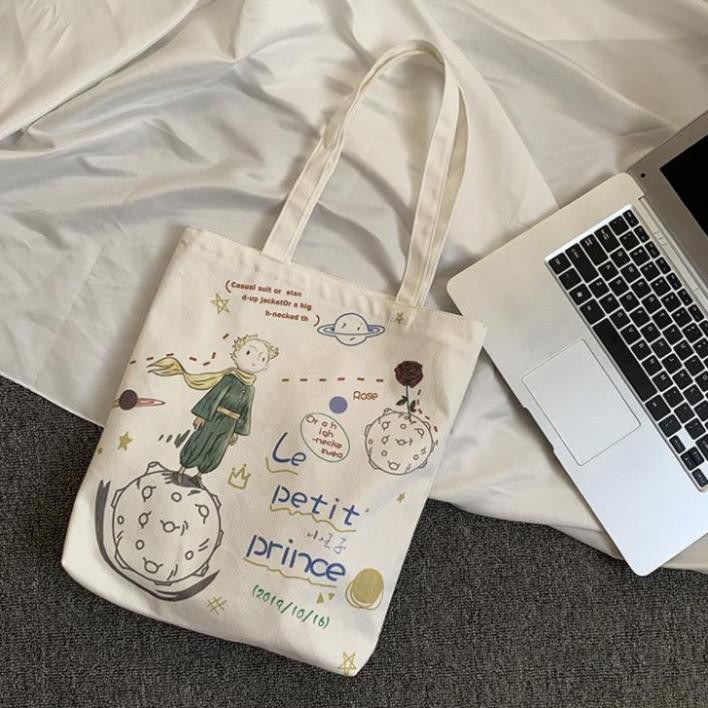 Túi vải canvas, túi tote nữ phong cách Ulzzang Le Petit Prince