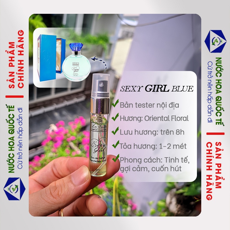 Tinh dầu nước hoa mini bỏ túi dạng ống xịt Sexy Girl Cá Tính, Ngọt Ngào, Gợi Cảm nhiều mùi hương dịu nhẹ thơm lâu cho nữ